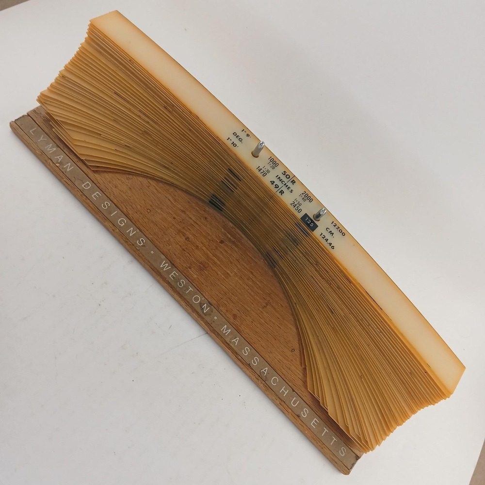 Vintage Lyman Radius Templates Set Curves Drafting 57 Pieces READ
